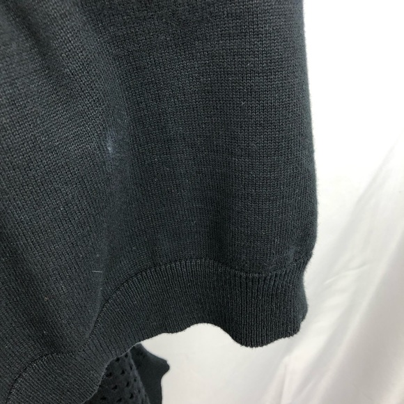 BB Dakota Black Sweater Shift Dress Crochet XS - Picture 3 of 8